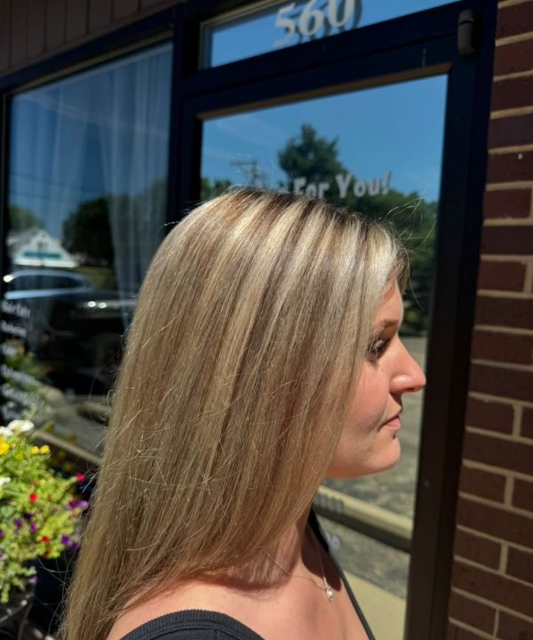 Blonde highlights outside the Antioch studio
